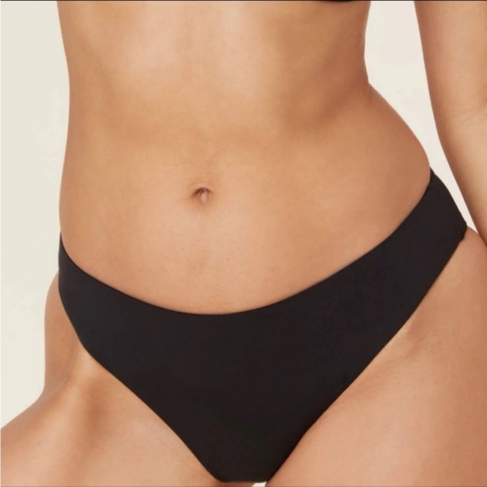 NWT Andie The Symi Bikini Bottom Black Size XL Beach Vacation Pool Minimalist